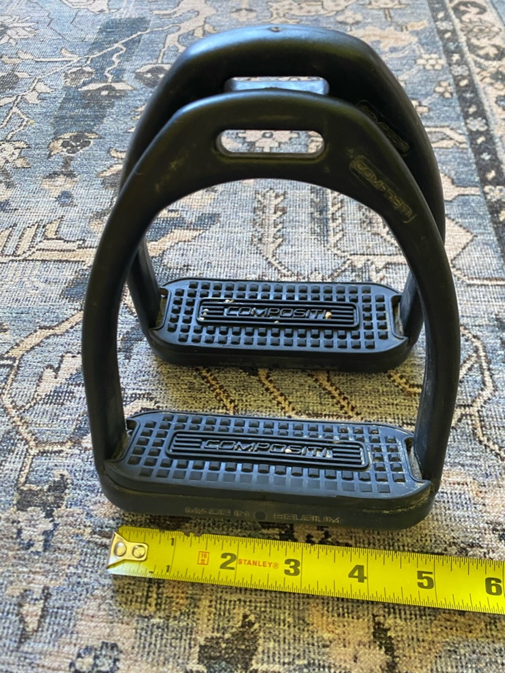 Black Compositi English Horse Stirrups